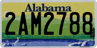 AL license plate 2AM2788