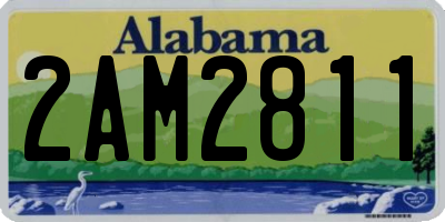 AL license plate 2AM2811