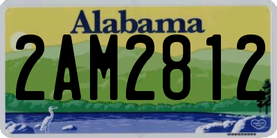 AL license plate 2AM2812