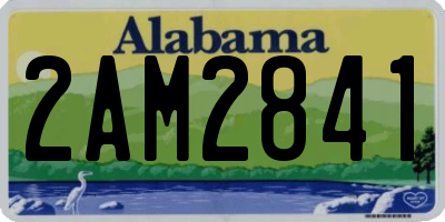 AL license plate 2AM2841