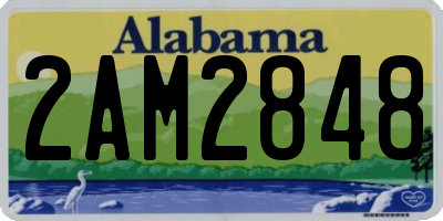 AL license plate 2AM2848