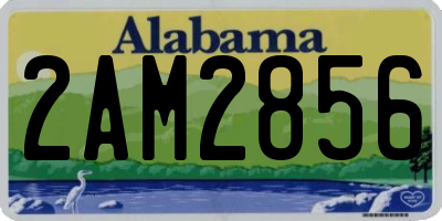 AL license plate 2AM2856
