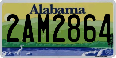 AL license plate 2AM2864