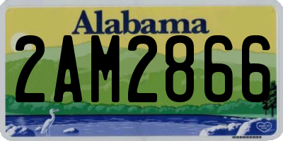 AL license plate 2AM2866