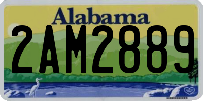 AL license plate 2AM2889