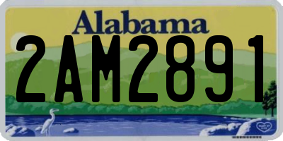 AL license plate 2AM2891