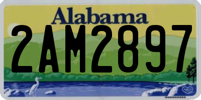 AL license plate 2AM2897