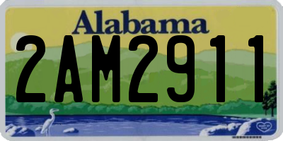 AL license plate 2AM2911