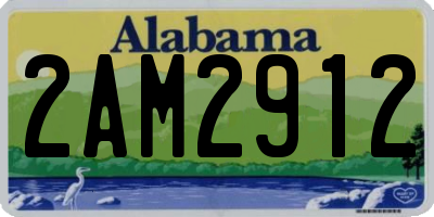 AL license plate 2AM2912