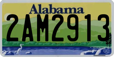 AL license plate 2AM2913