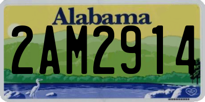 AL license plate 2AM2914