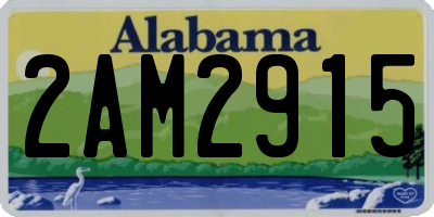 AL license plate 2AM2915
