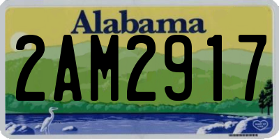 AL license plate 2AM2917
