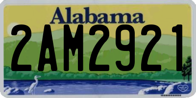 AL license plate 2AM2921