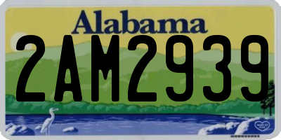AL license plate 2AM2939