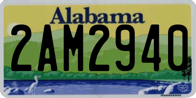 AL license plate 2AM2940