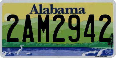 AL license plate 2AM2942