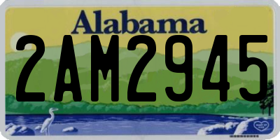 AL license plate 2AM2945