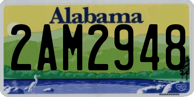 AL license plate 2AM2948