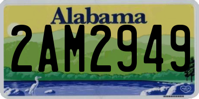 AL license plate 2AM2949