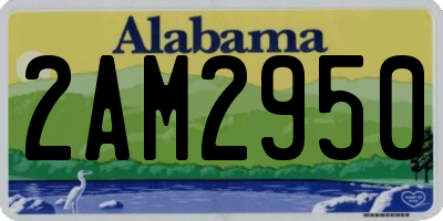 AL license plate 2AM2950