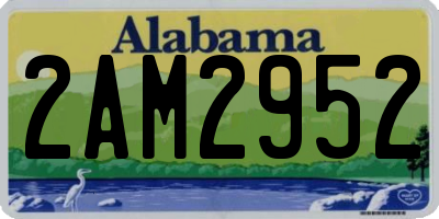 AL license plate 2AM2952