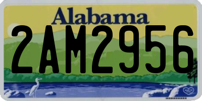 AL license plate 2AM2956
