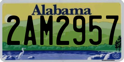 AL license plate 2AM2957