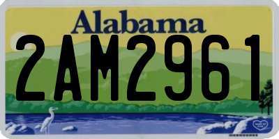 AL license plate 2AM2961