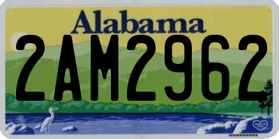 AL license plate 2AM2962