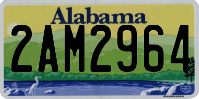 AL license plate 2AM2964