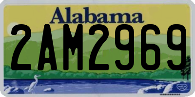 AL license plate 2AM2969
