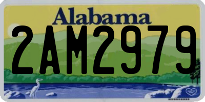 AL license plate 2AM2979