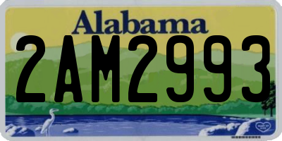 AL license plate 2AM2993