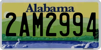 AL license plate 2AM2994