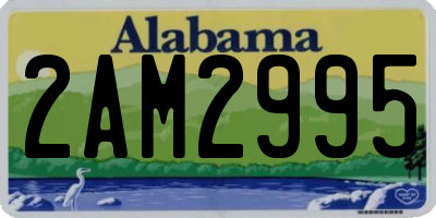 AL license plate 2AM2995