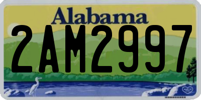 AL license plate 2AM2997