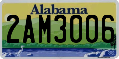AL license plate 2AM3006