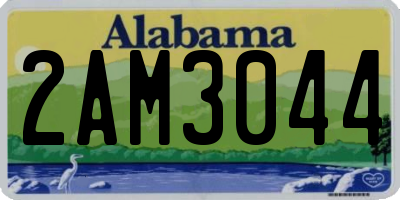 AL license plate 2AM3044