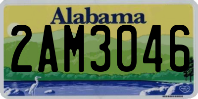 AL license plate 2AM3046