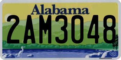AL license plate 2AM3048