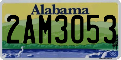 AL license plate 2AM3053