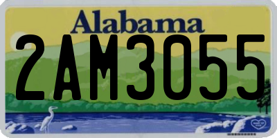 AL license plate 2AM3055