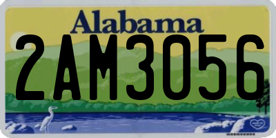 AL license plate 2AM3056