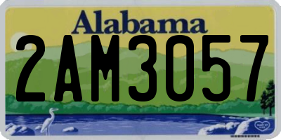 AL license plate 2AM3057