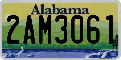 AL license plate 2AM3061