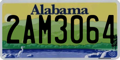 AL license plate 2AM3064