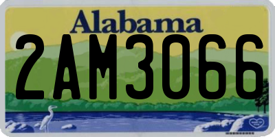 AL license plate 2AM3066