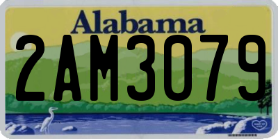 AL license plate 2AM3079