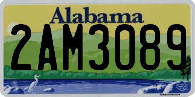 AL license plate 2AM3089